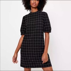 LOFT windowpane sheath dress - size 0